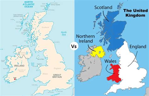 great britain vs england map